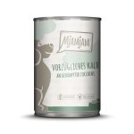 Lata húmeda para perros de carne de ternera con calabacín al vapor de Mjamjam