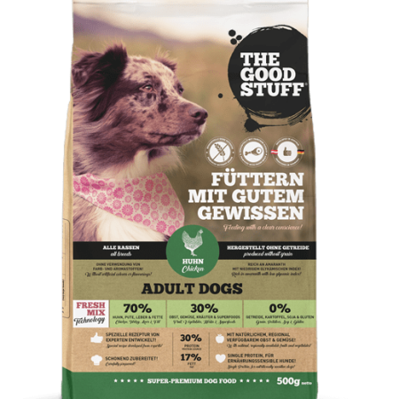 Pienso para perros de pollo de la marca the goodstuff