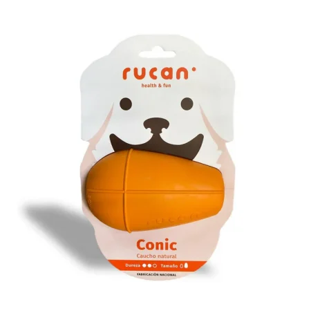 Juguete rellenable conic marca rucan naranja dureza media